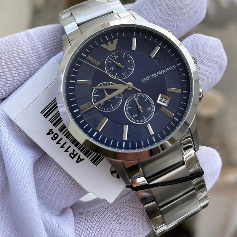 Emporio Armani Renato Chronograph Blue Men's Watch- AR11164